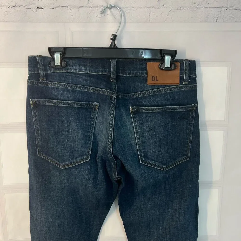 DL 1961 Dark Blue DL PRO 360° Comfort Russell Slim Straight Jean Ford 30 x 33 - Picture 7 of 12
